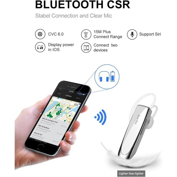 V5.0 Wireless Headset with Microphone 24 Hrs Driving 60 Days Standby Time - Picture 7 of 8